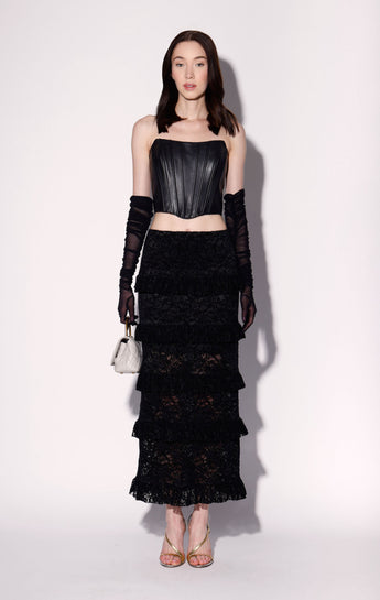 Paige Skirt, Black Lace