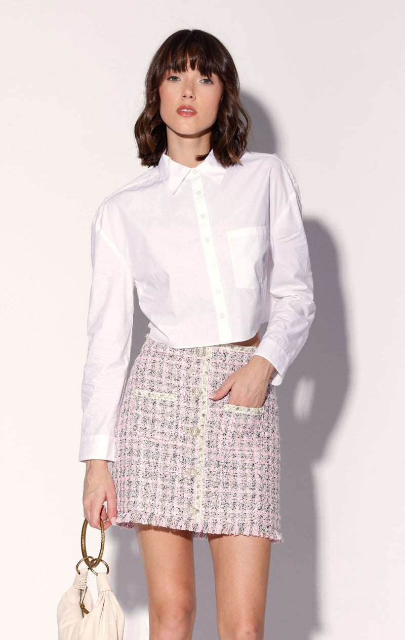 Fayette Skirt, Carousel Tweed