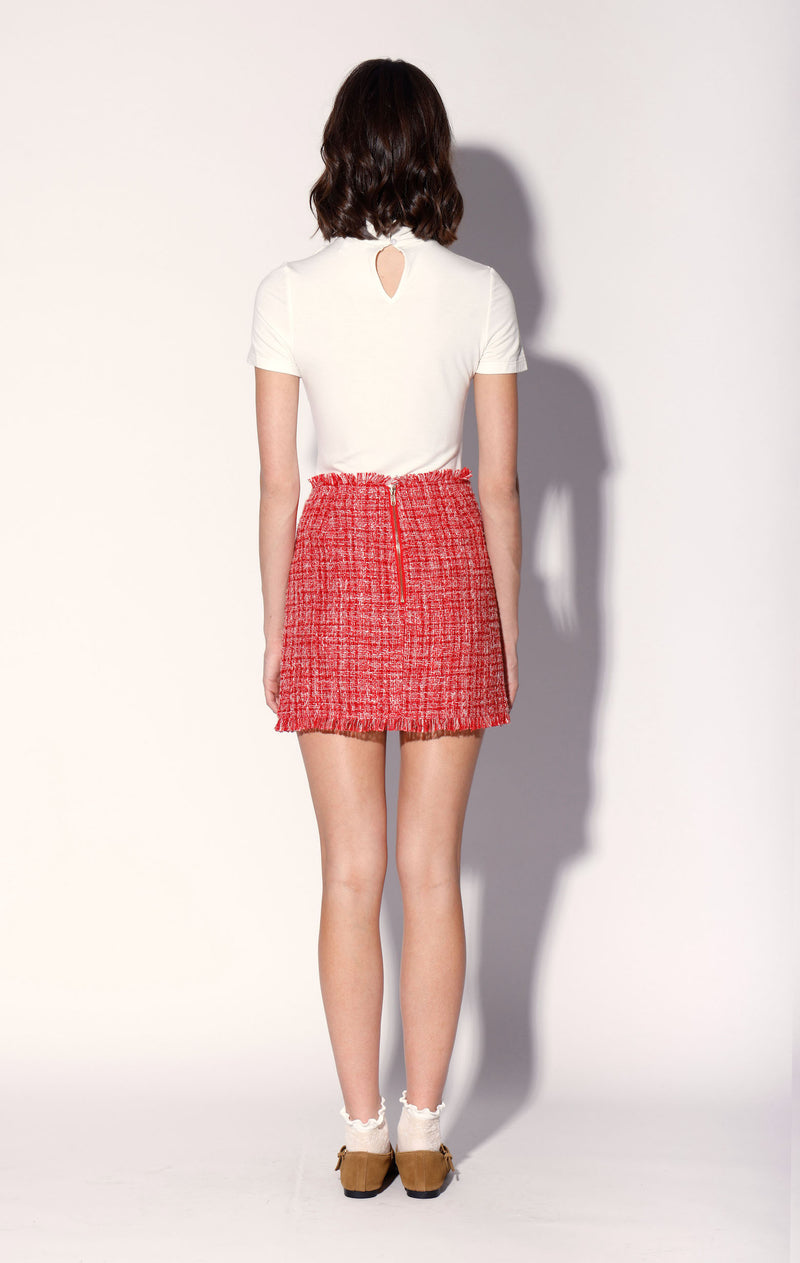 Rebel Skirt, Cherry Tweed