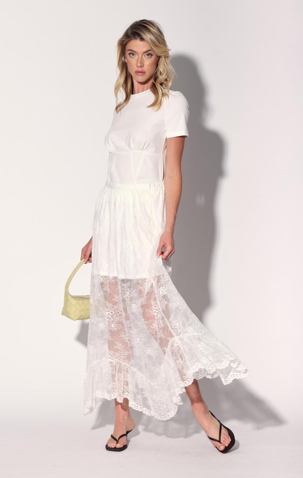 Gracelyn Skirt, Ivory Lace