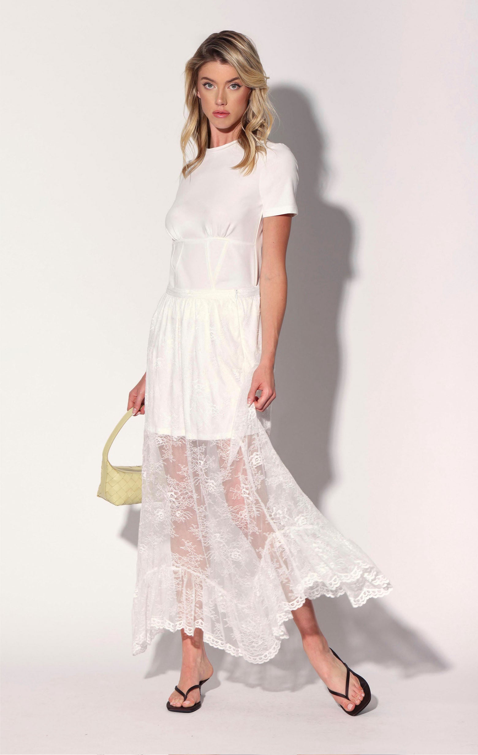 Gracelyn Skirt, Ivory Lace