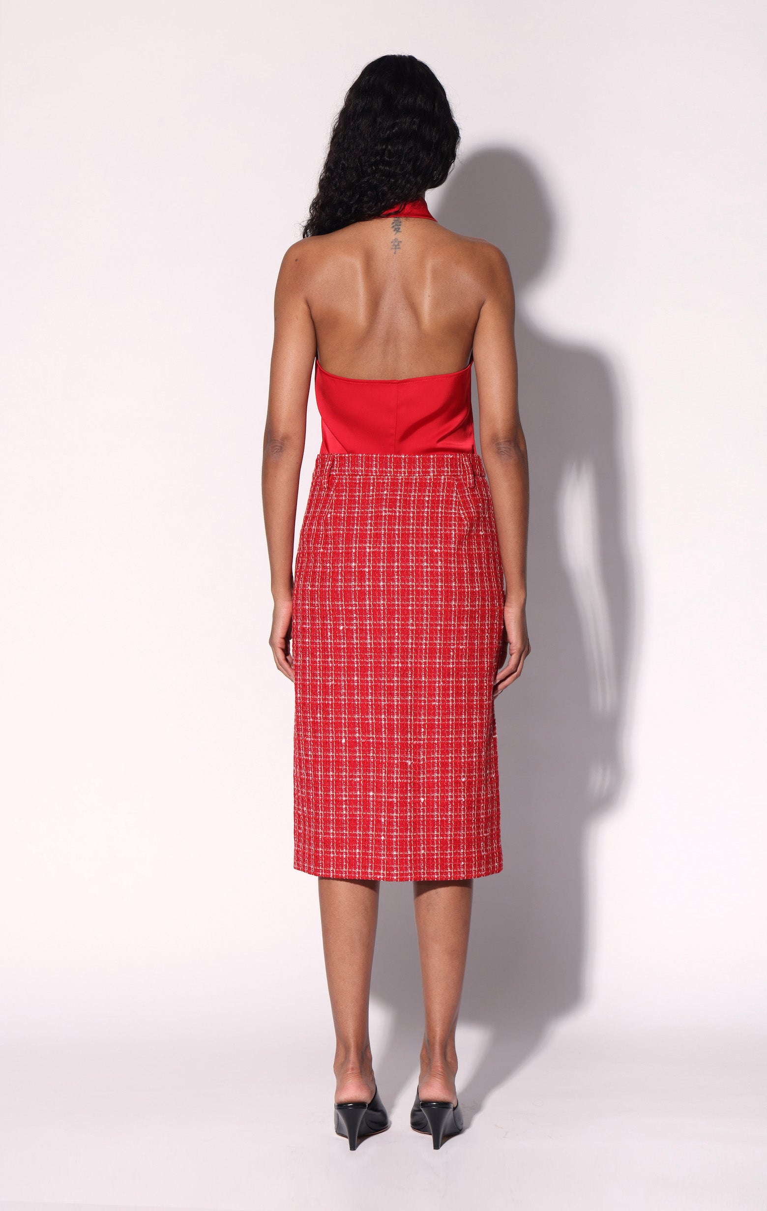 Norah Skirt, Red Apple Tweed