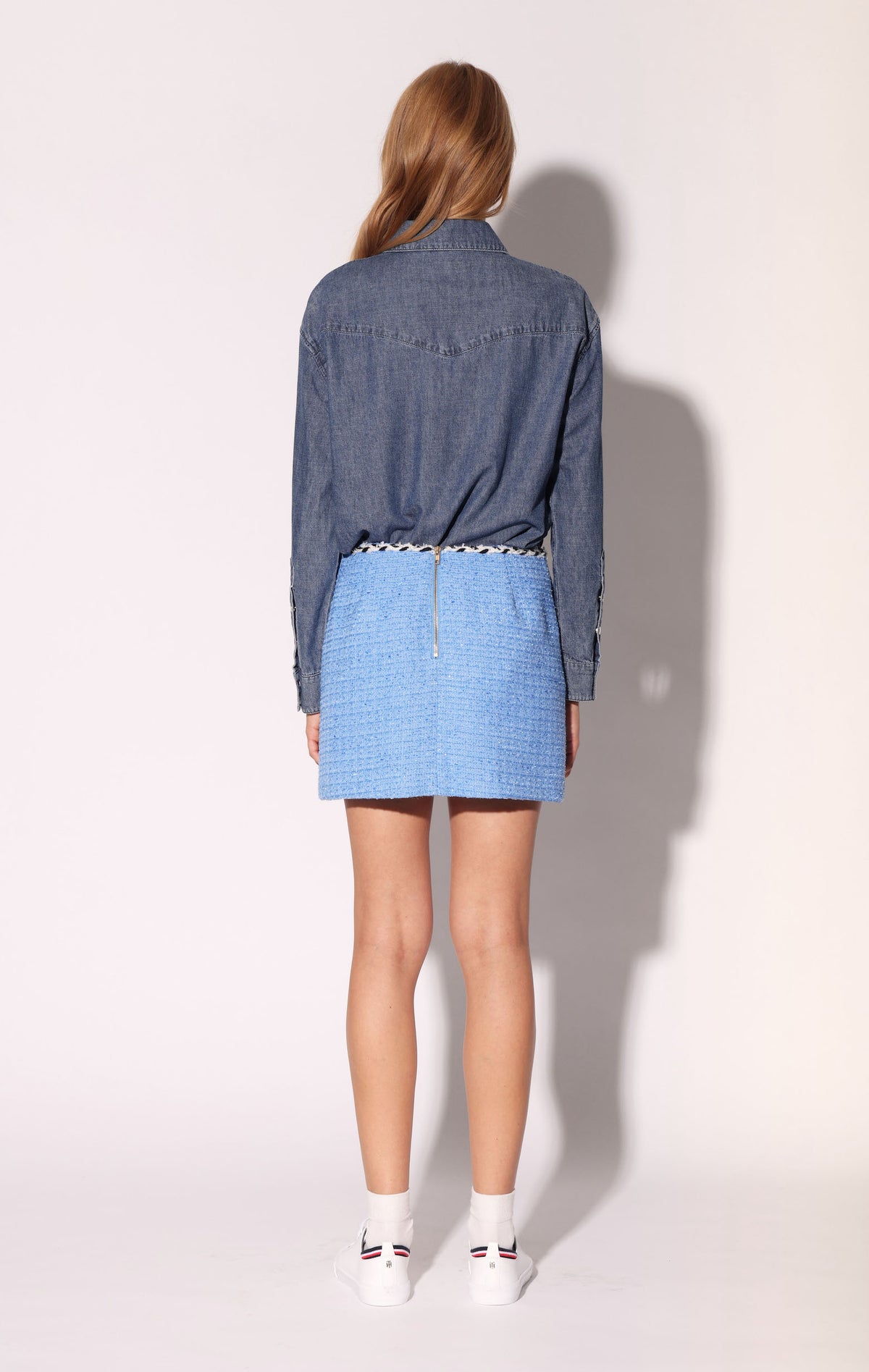 Halle Skirt, Juniper Tweed