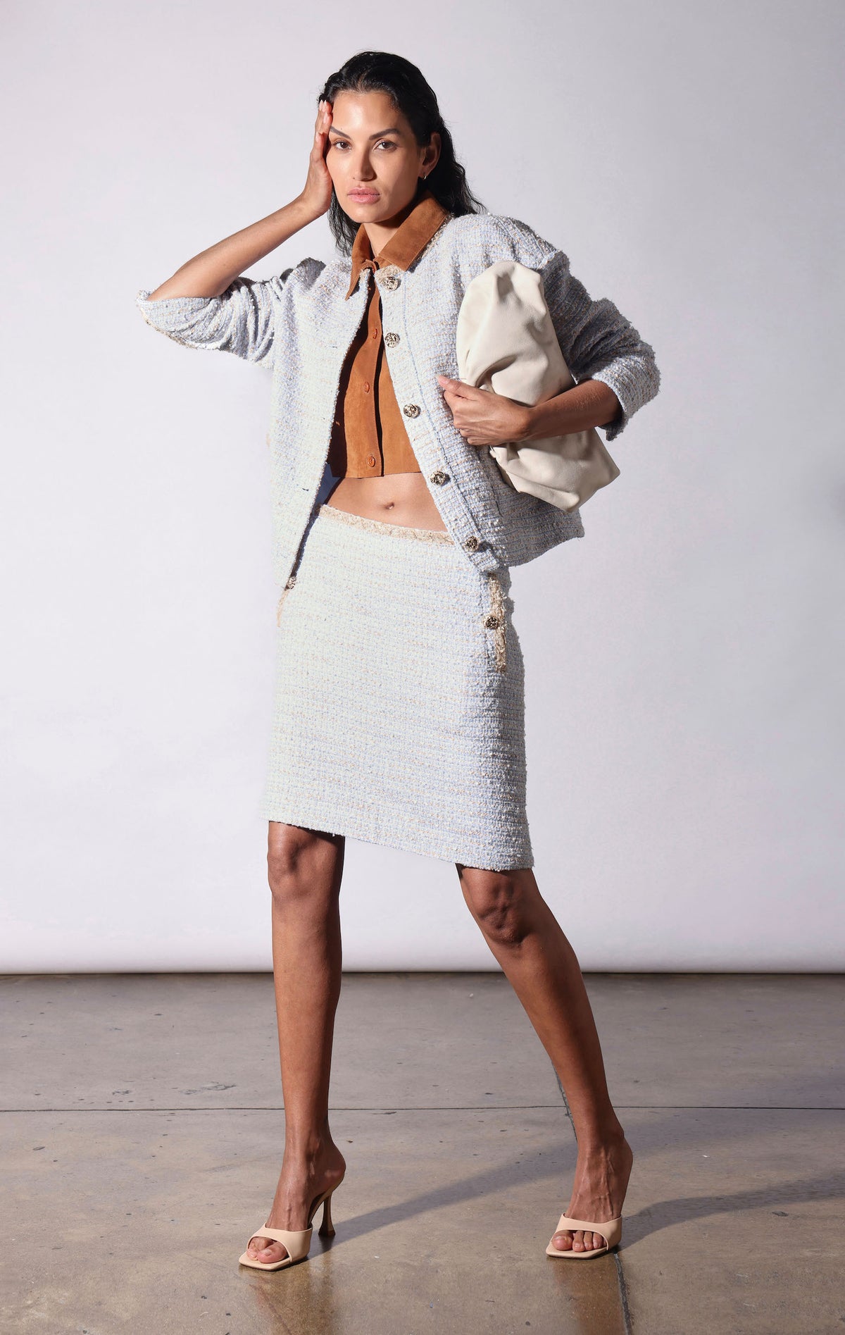 Norene Skirt, Skyline Tweed