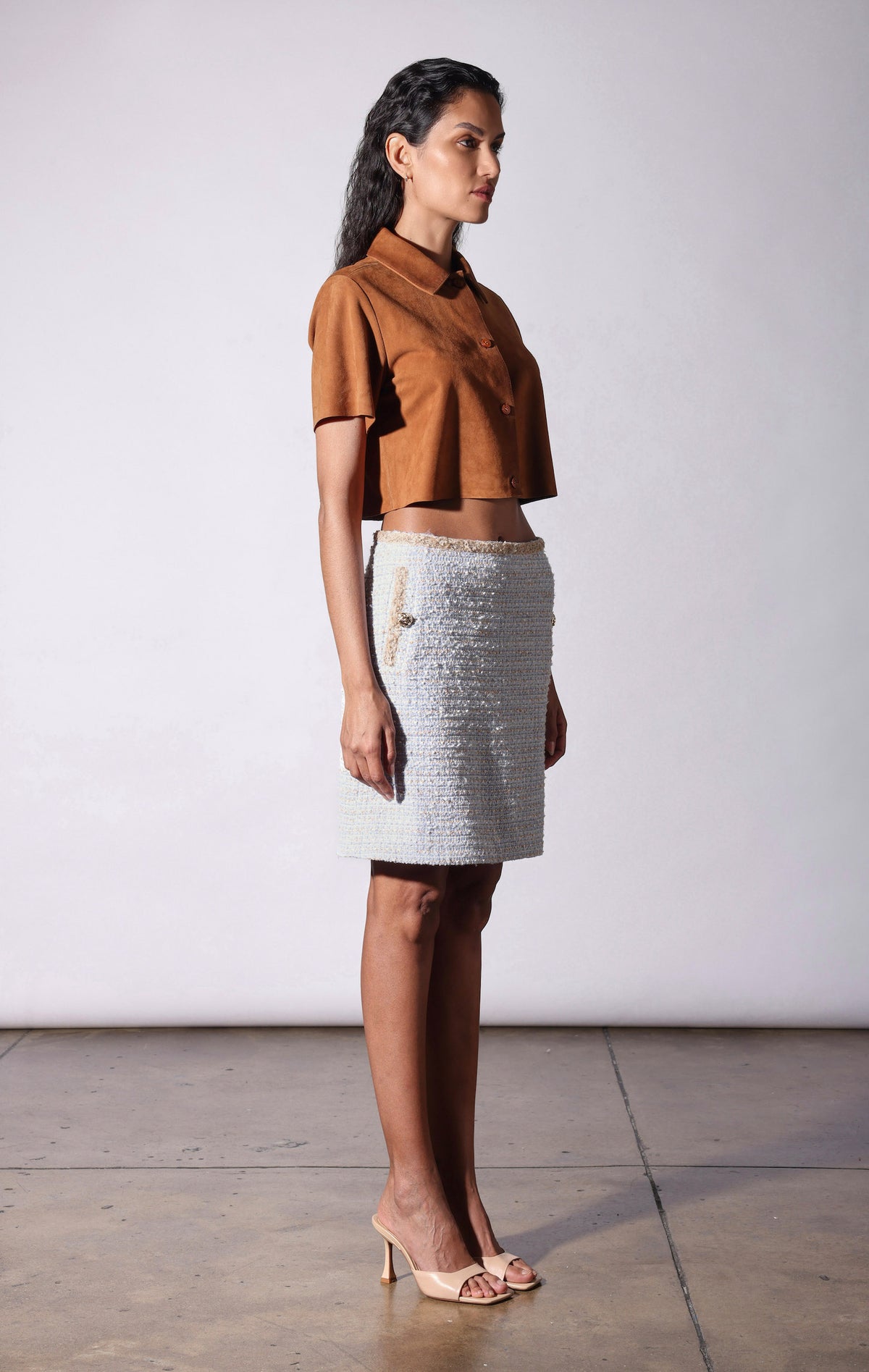 Norene Skirt, Skyline Tweed