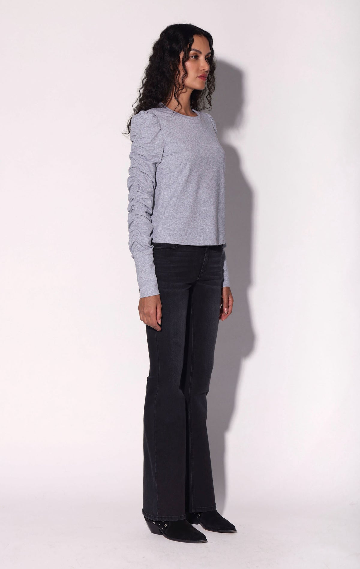 Dot Top, Heather Grey