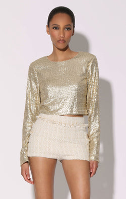 Megan Top, Gold Rush Sequin