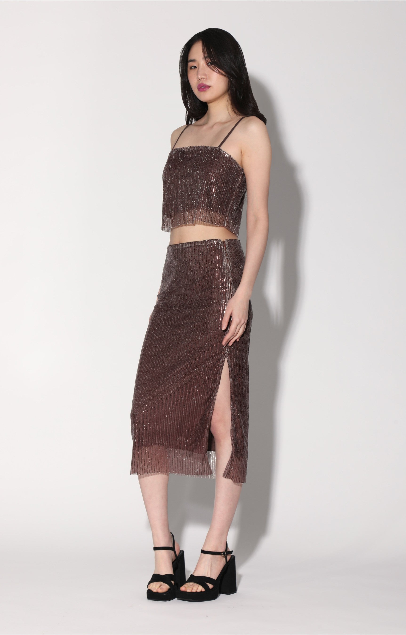 Chellie Top, City Sequin Mink