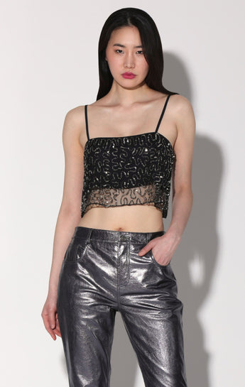 Tiana Top, Swirl Sequin