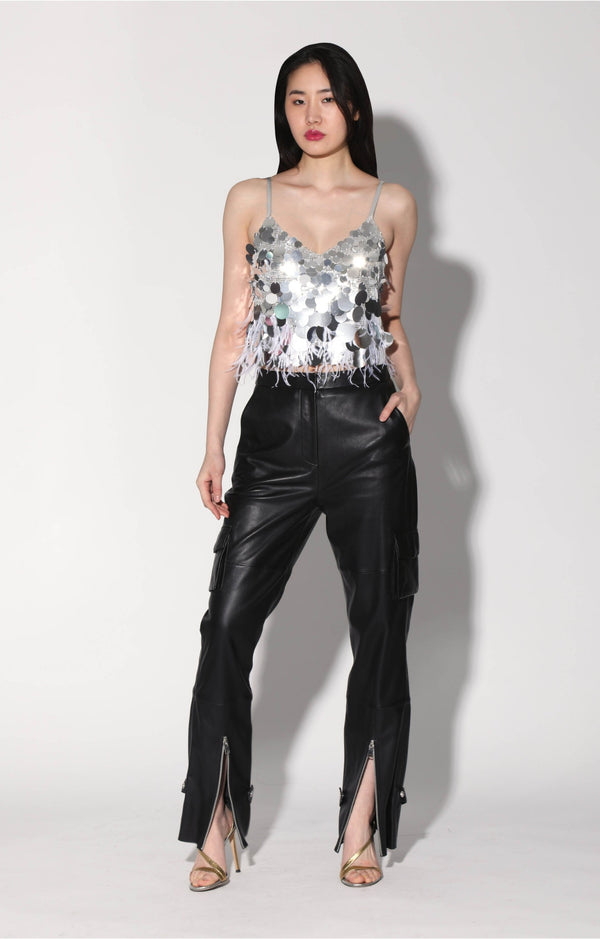 Dynah Top, Silver Starlet Sequin (Holiday 2024)