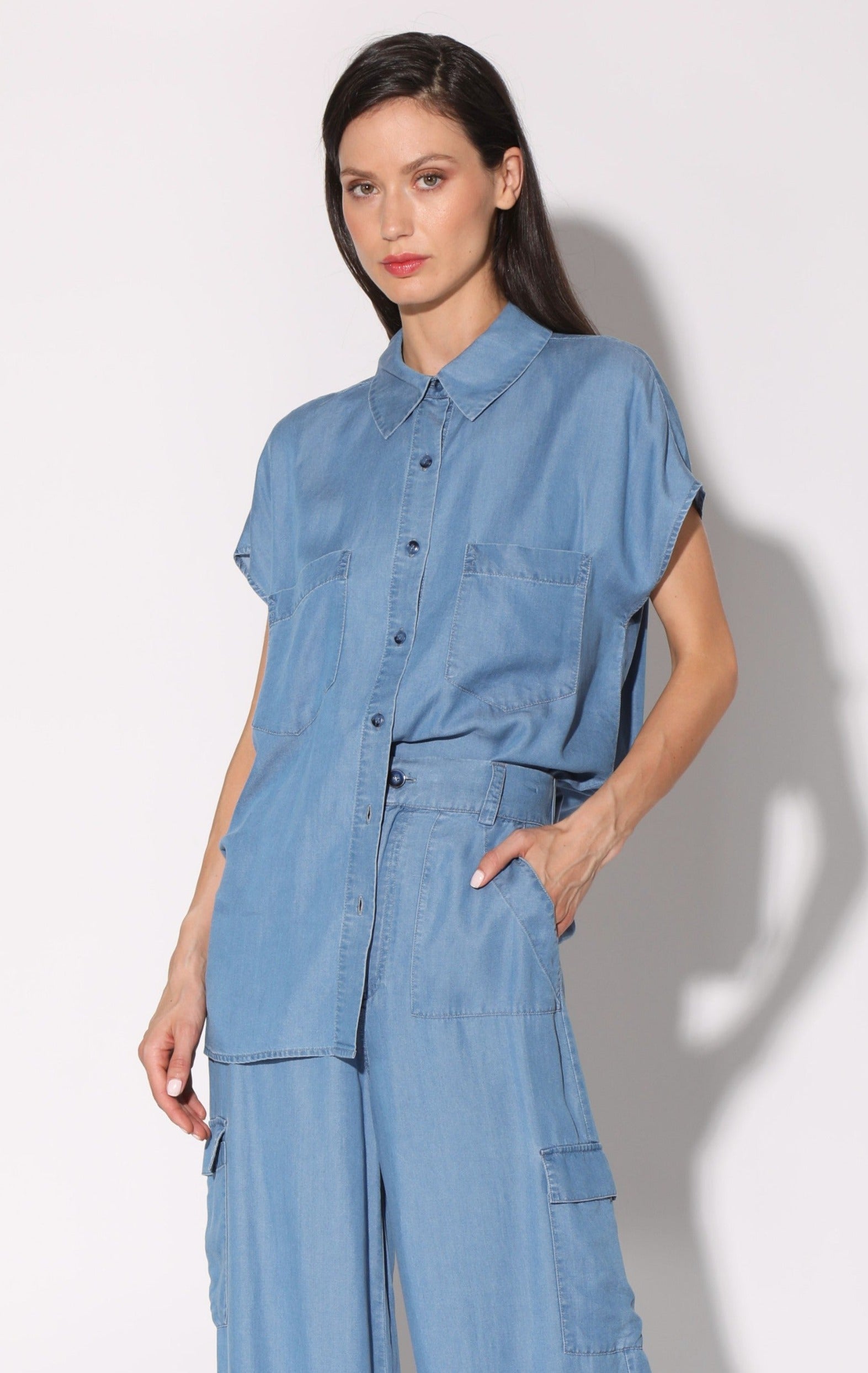 Sylvia Top, Medium Wash