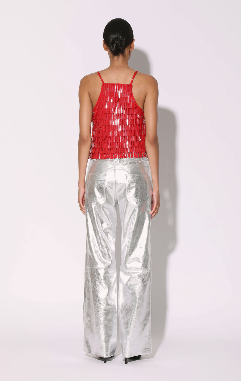 Nora Top, Dashing Red Sequin