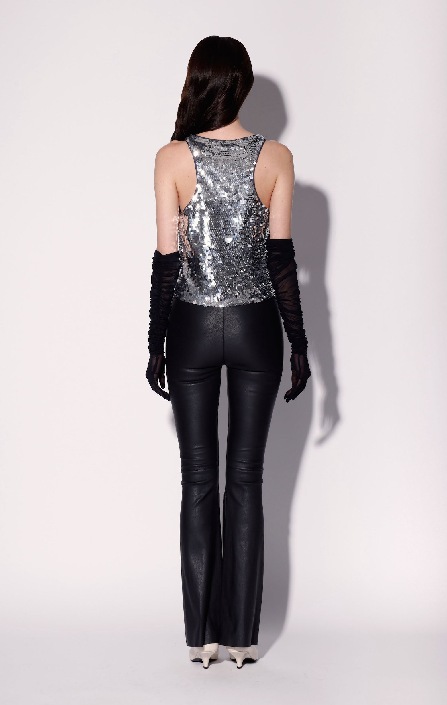 Destiny Top, Silver Sequin