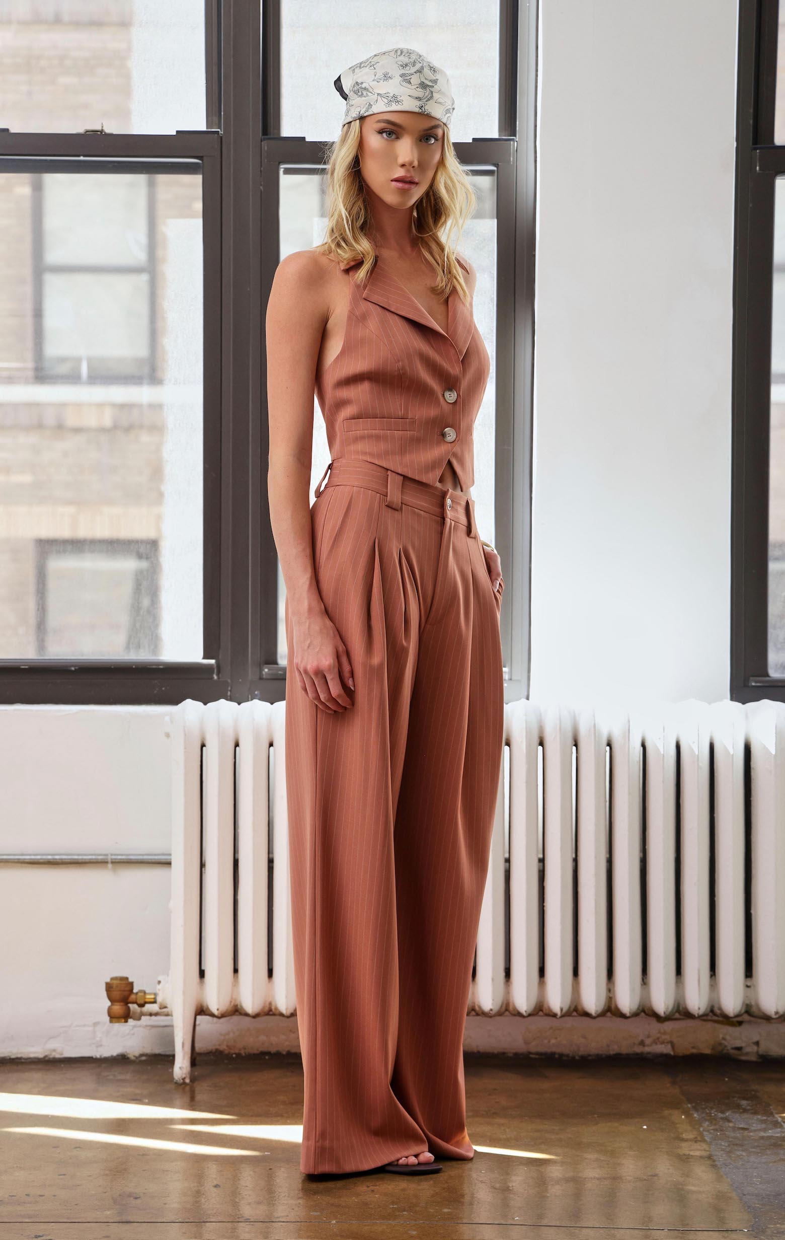Becca Top, Clay Pinstripe