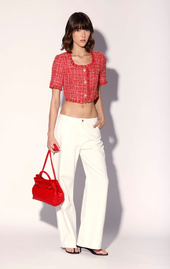 Rita Top, Cherry Tweed