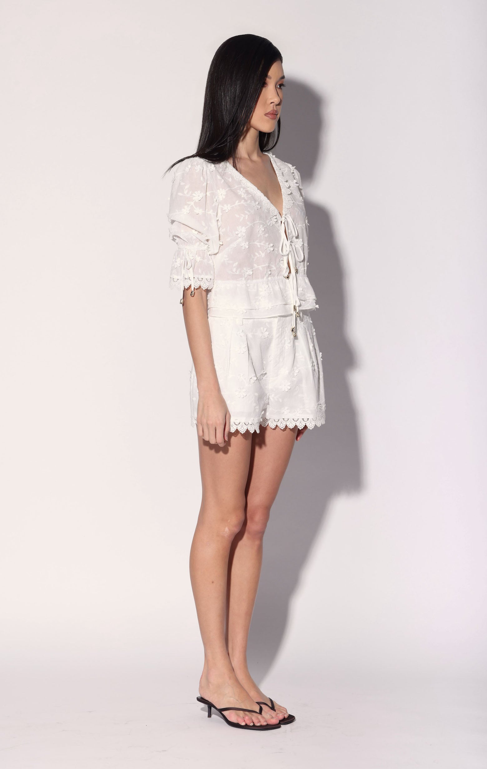 Bardot Top, White
