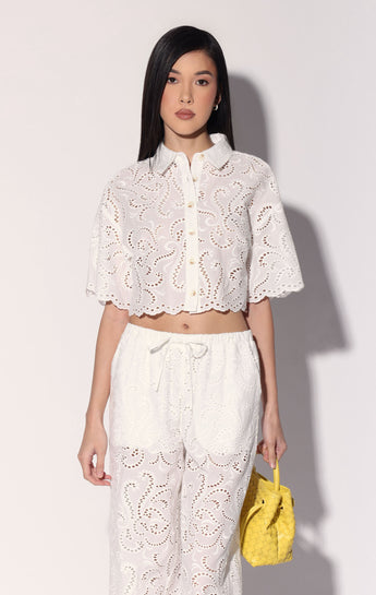 Cindy Top, White Eyelet