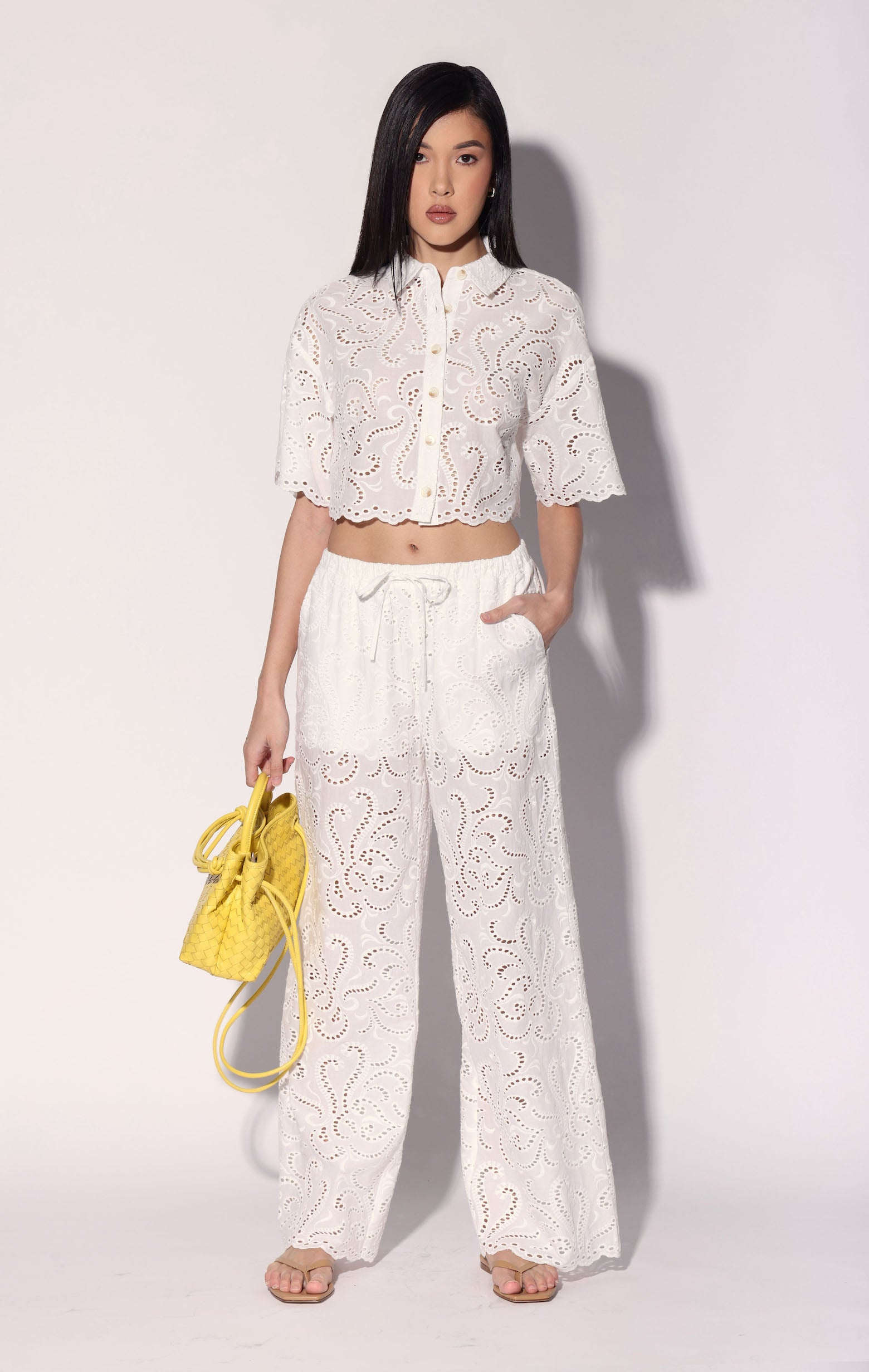 Cindy Top, White Eyelet