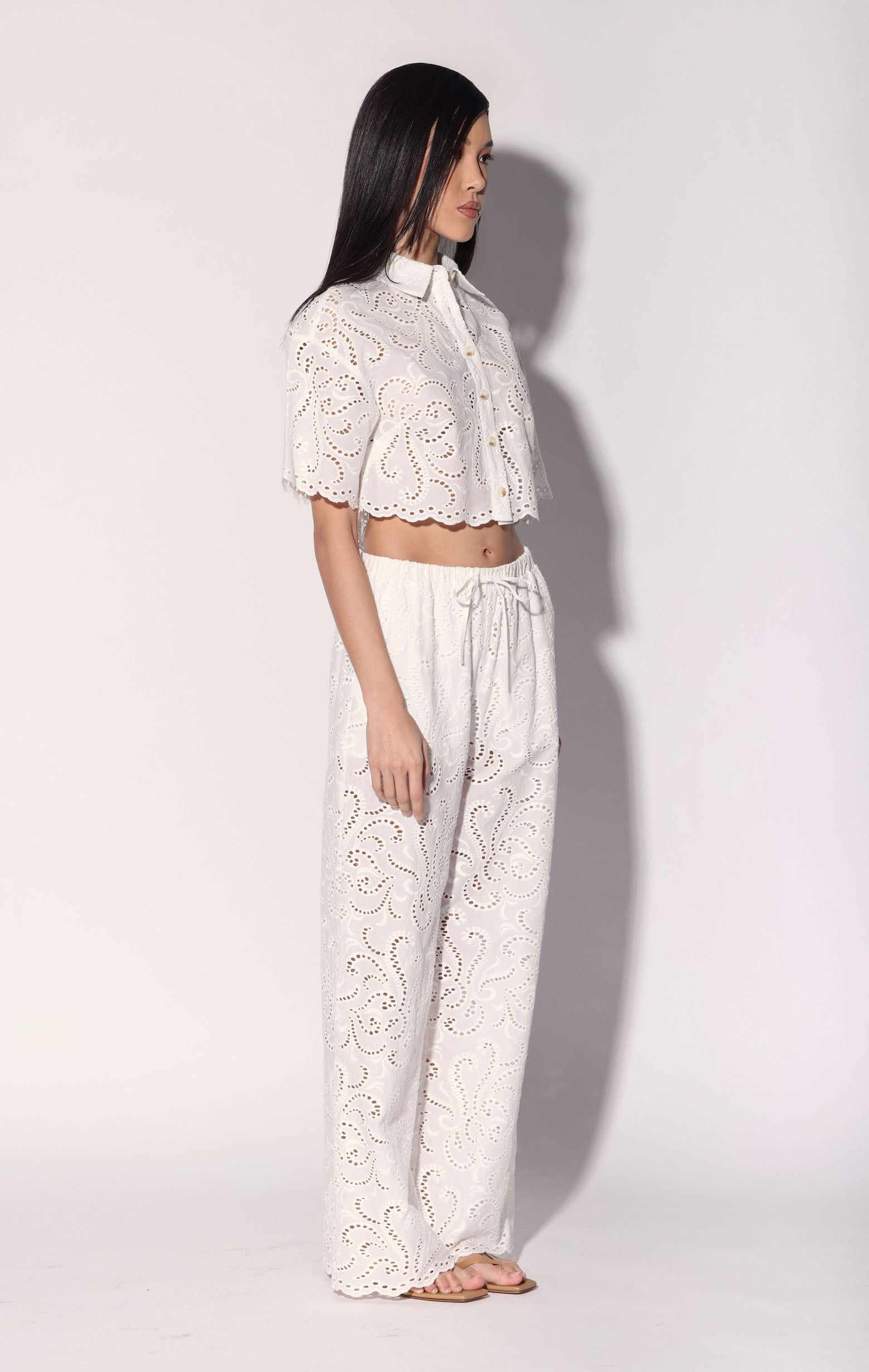 Cindy Top, White Eyelet