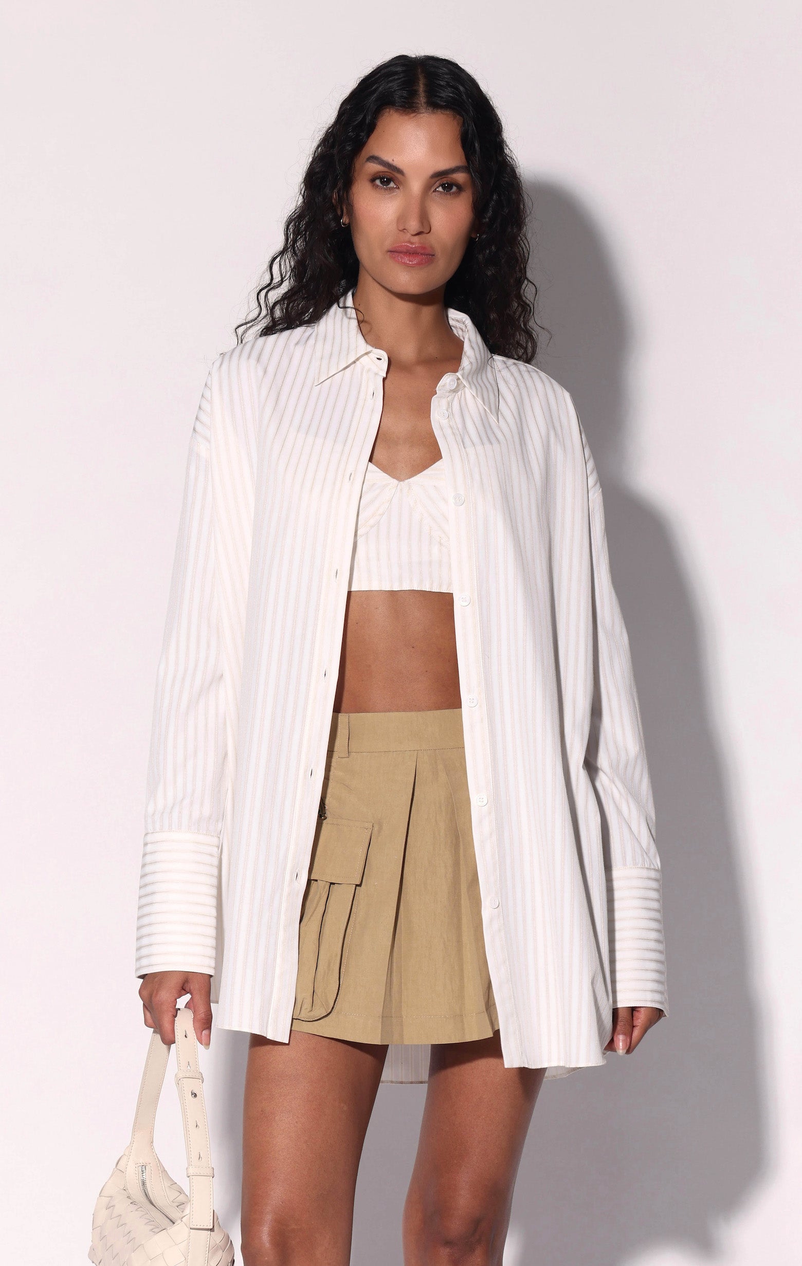Marshall Top, Ivory Stripe