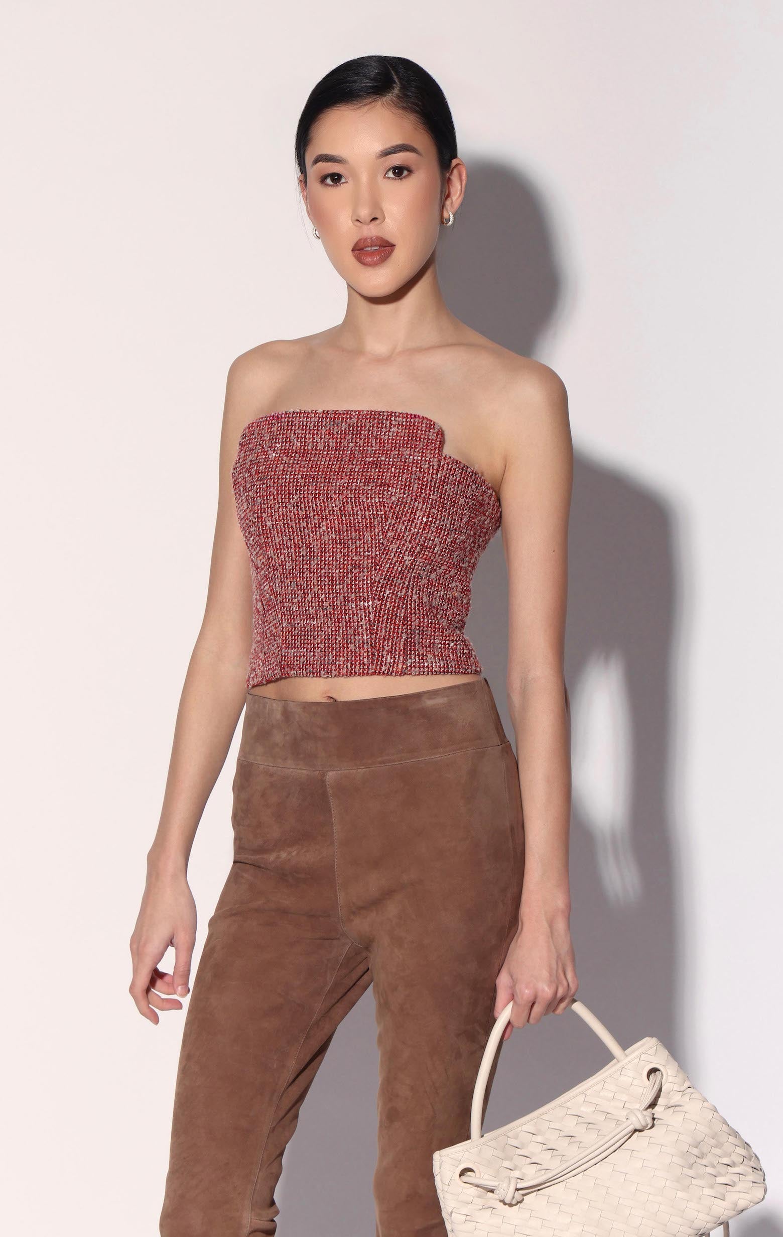 Cassia Top, Poppy Tweed