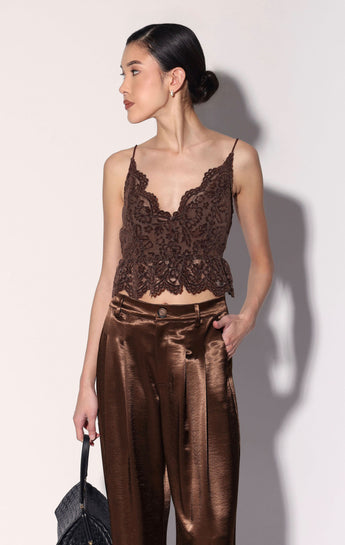 Lola Top, Chocolate Lace