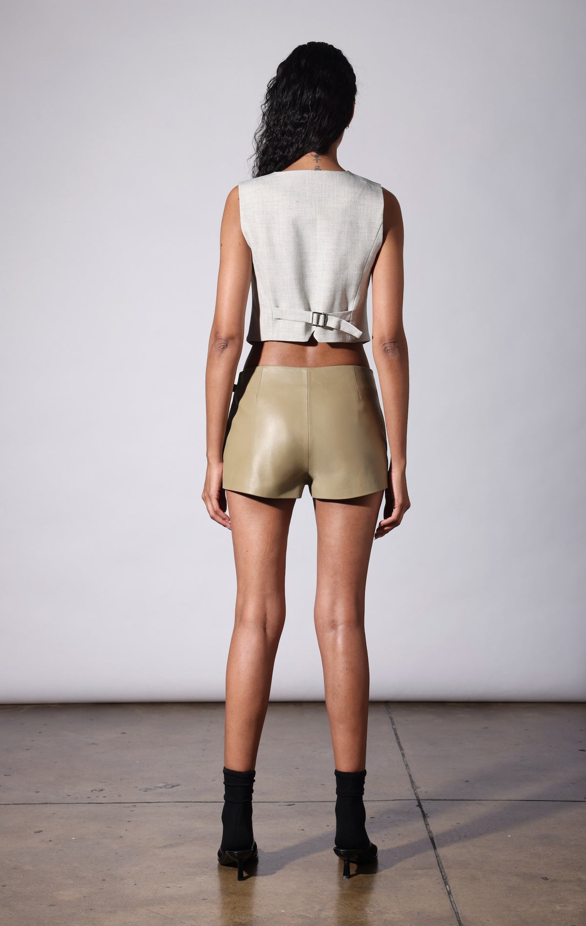 Brady Vest, Ivory Marine Melange