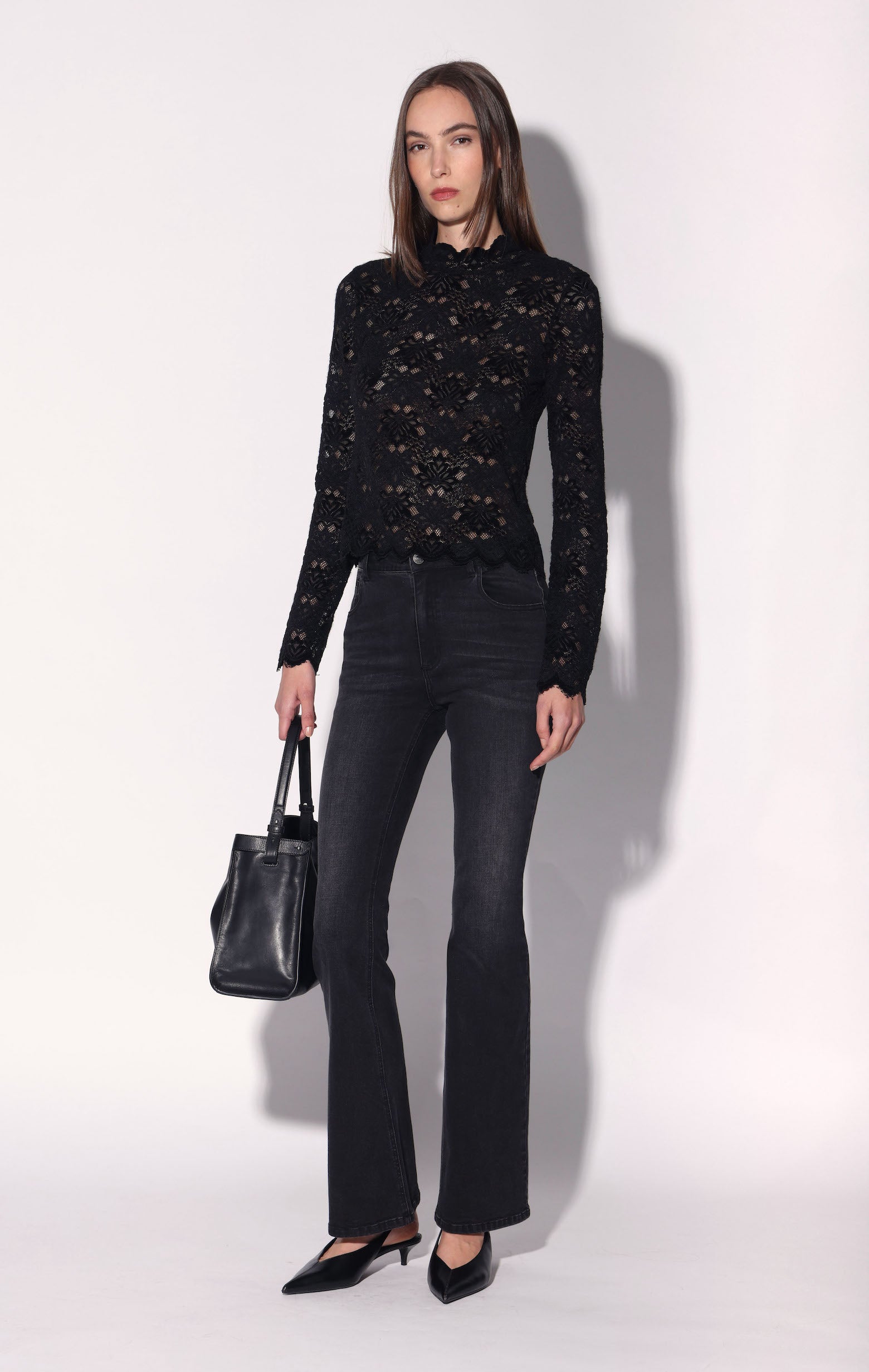 Tiara Top, Black Lotus Lace