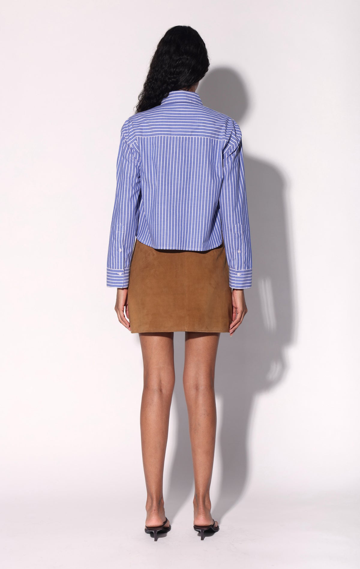 Caleb Top, Blue and White Stripe