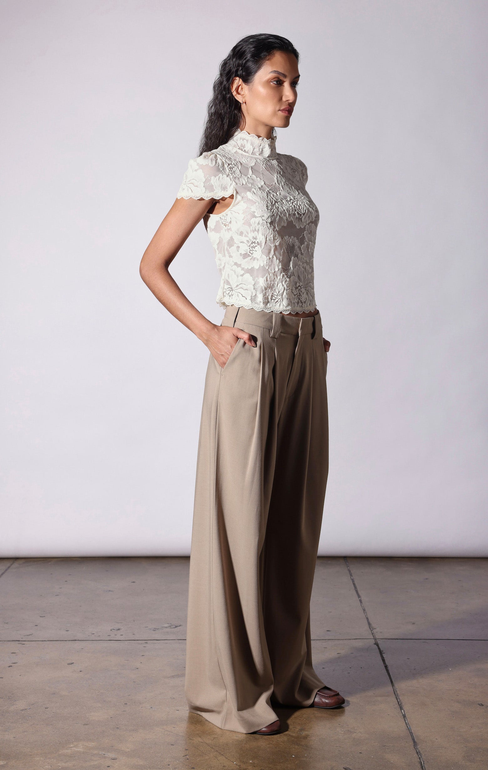 Melissa Top, Ivory Lace