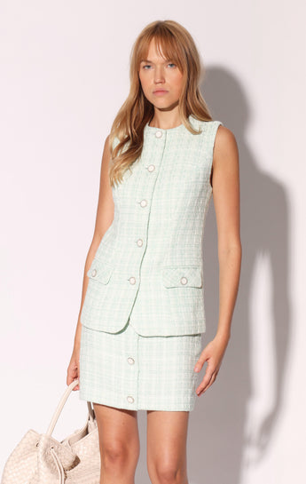 Barbara Vest, Sea Breeze Tweed