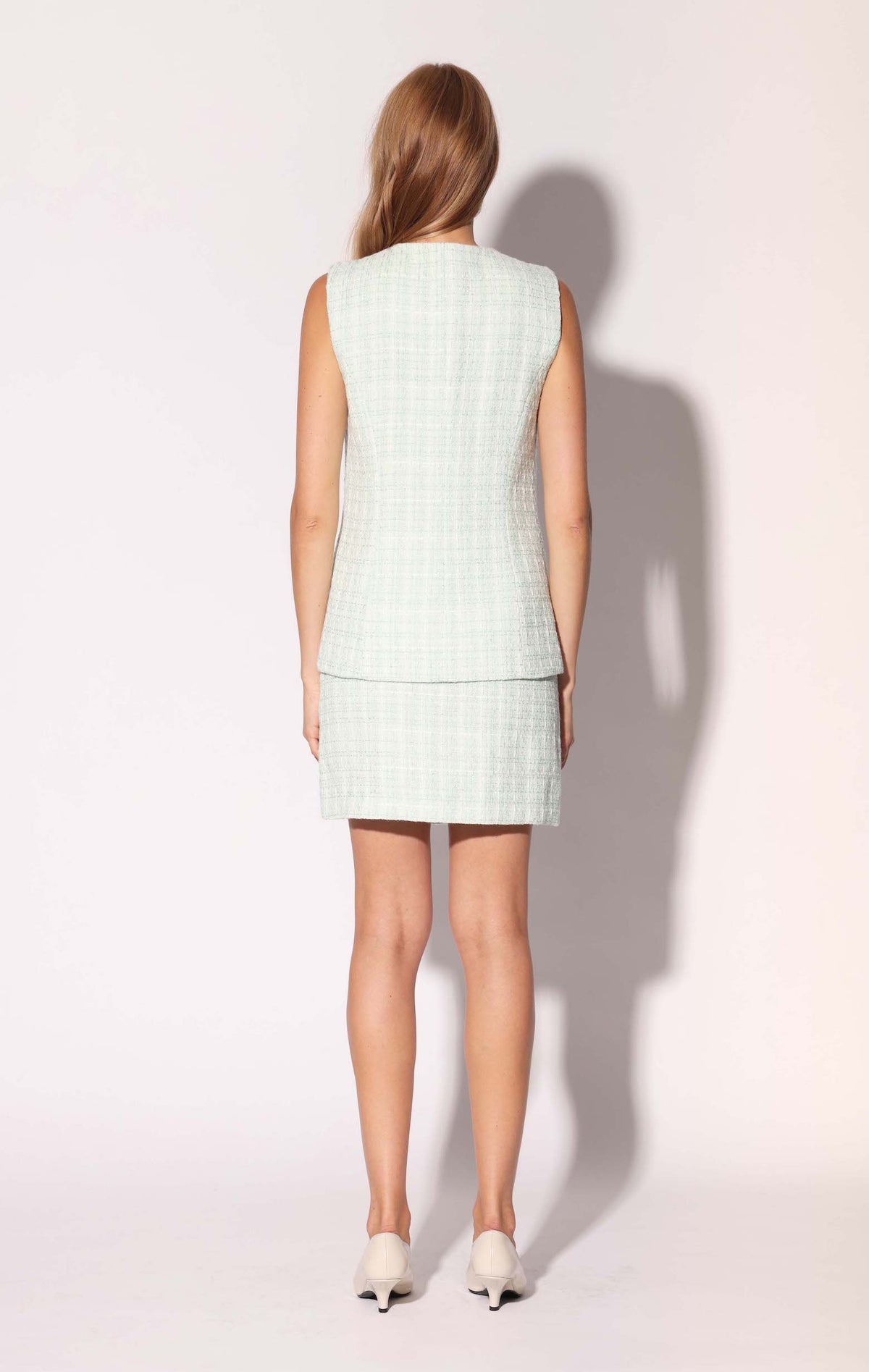 Barbara Vest, Sea Breeze Tweed