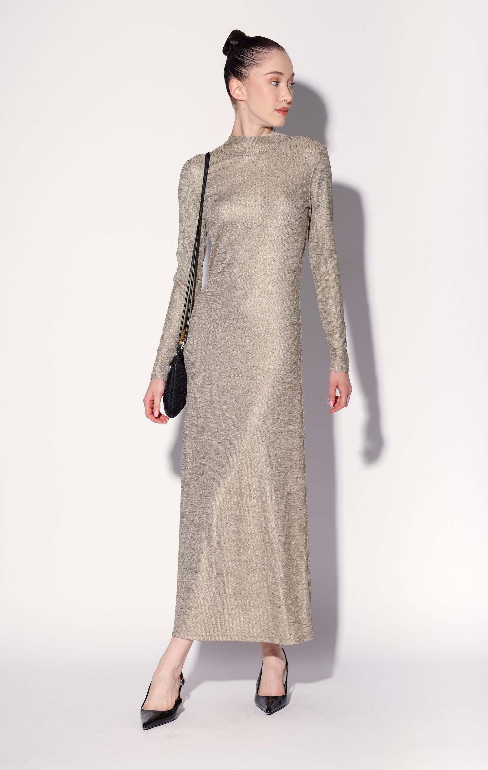 ella mock neck maxi dress Dress, Gold – Walter Baker 95% Polyester 5% Spandex Mother of the Bride Size:Medium (Fits size US 8/UK 12) 992