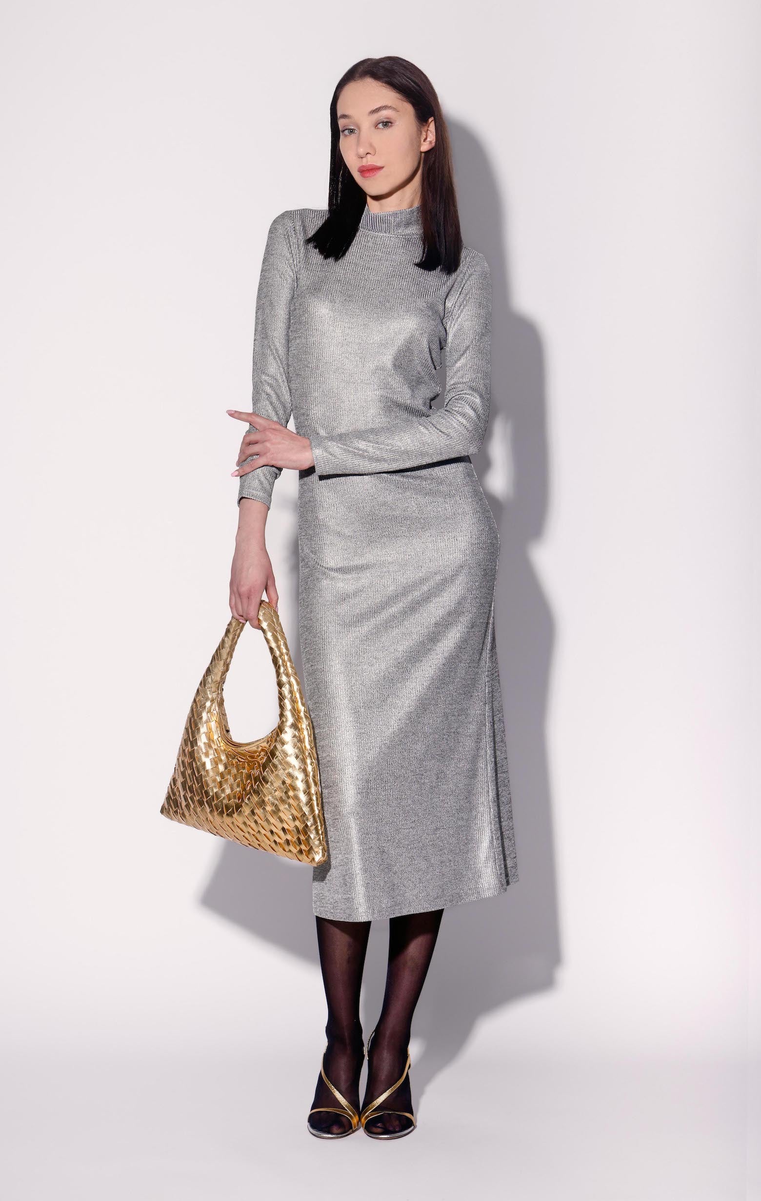 Ella Dress, Silver