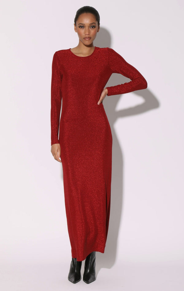 Juliet Dress, Shimmer Knit Red