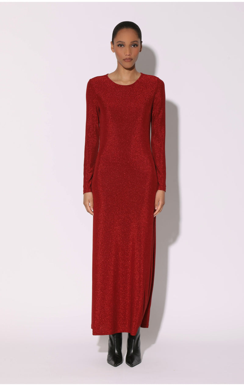 Juliet Dress, Shimmer Knit Red