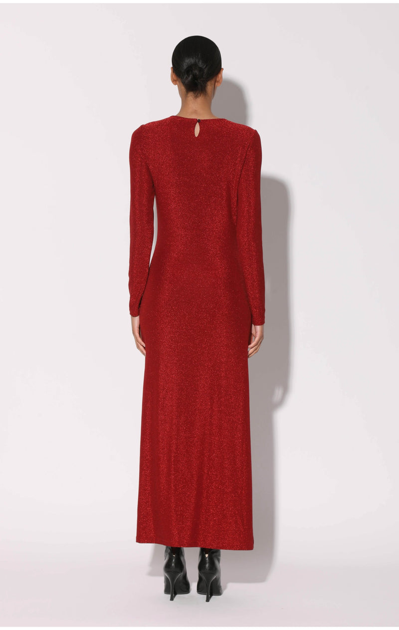 Juliet Dress, Shimmer Knit Red