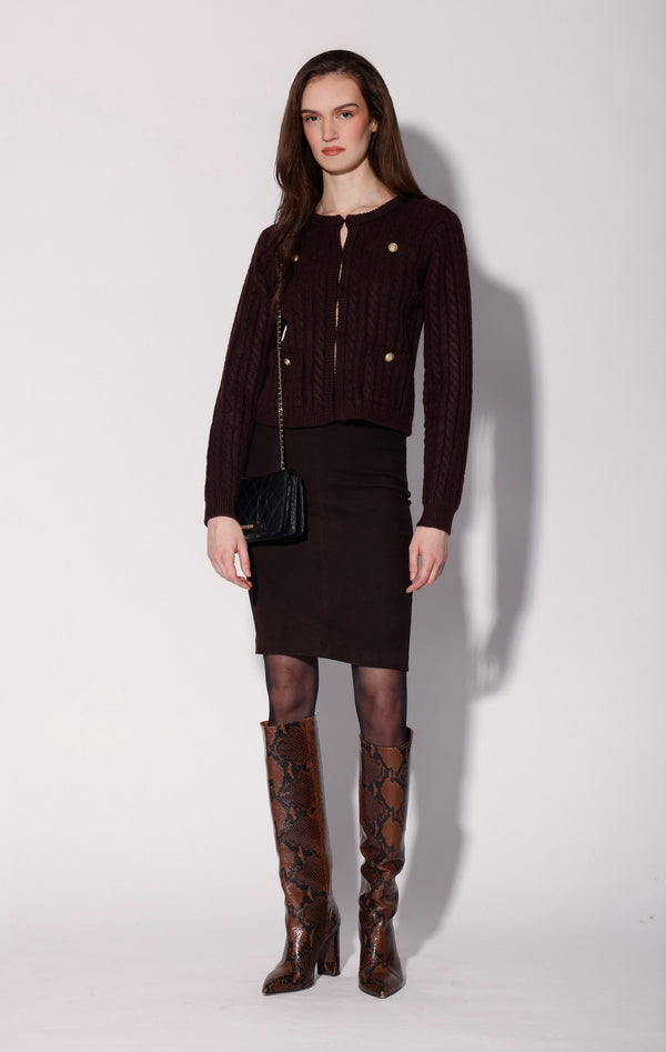 Giselle Cardigan, Plum