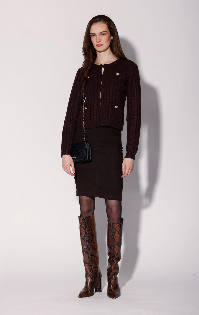 Giselle Cardigan, Plum