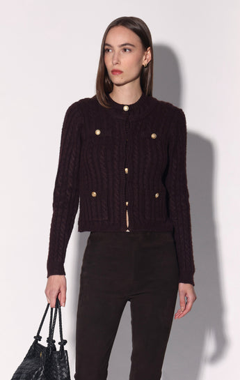 Giselle Cardigan, Plum