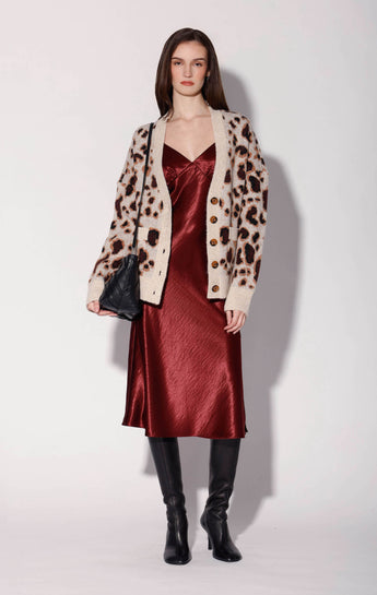 Abigail Cardigan, Leopard Sweater Knit