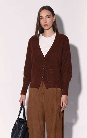 Aretha Cardigan, Brown (Fall 2026)
