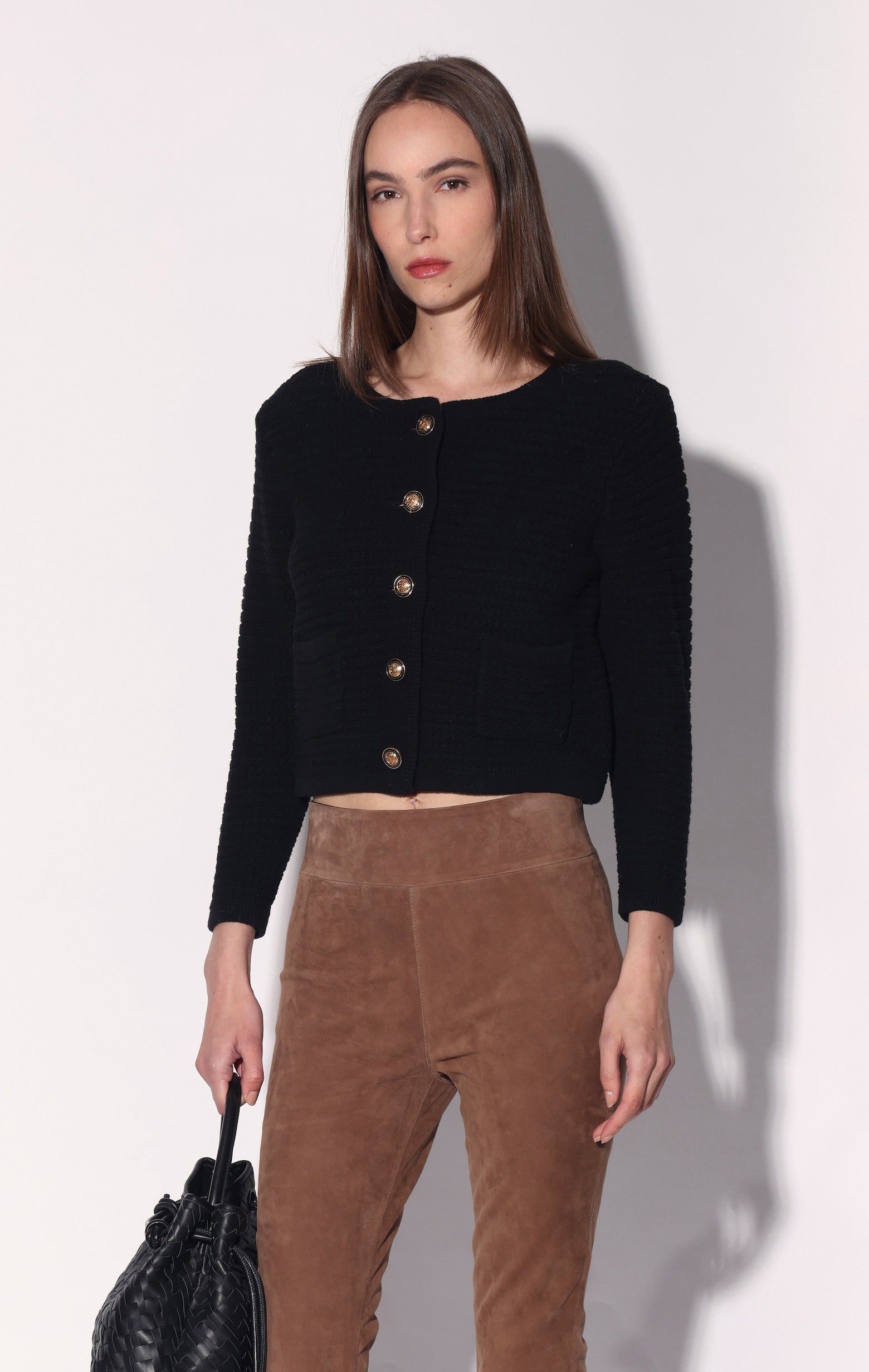 Janis Cardigan, Black (Fall 2026)