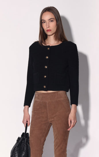 Janis Cardigan, Black (Fall 2026)