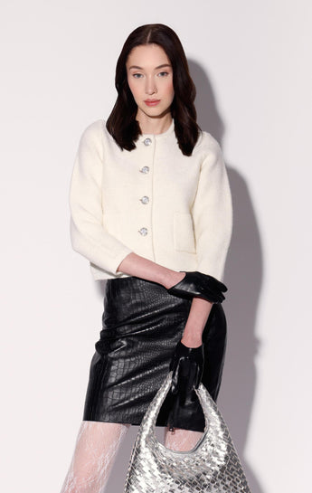 Janis Cardigan, Cream Silver (Fall 2026)