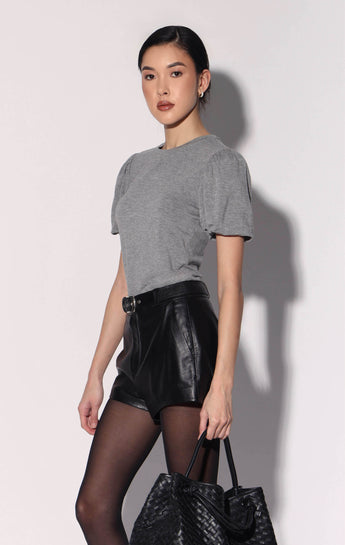 Shelly Top, Light Heather Grey