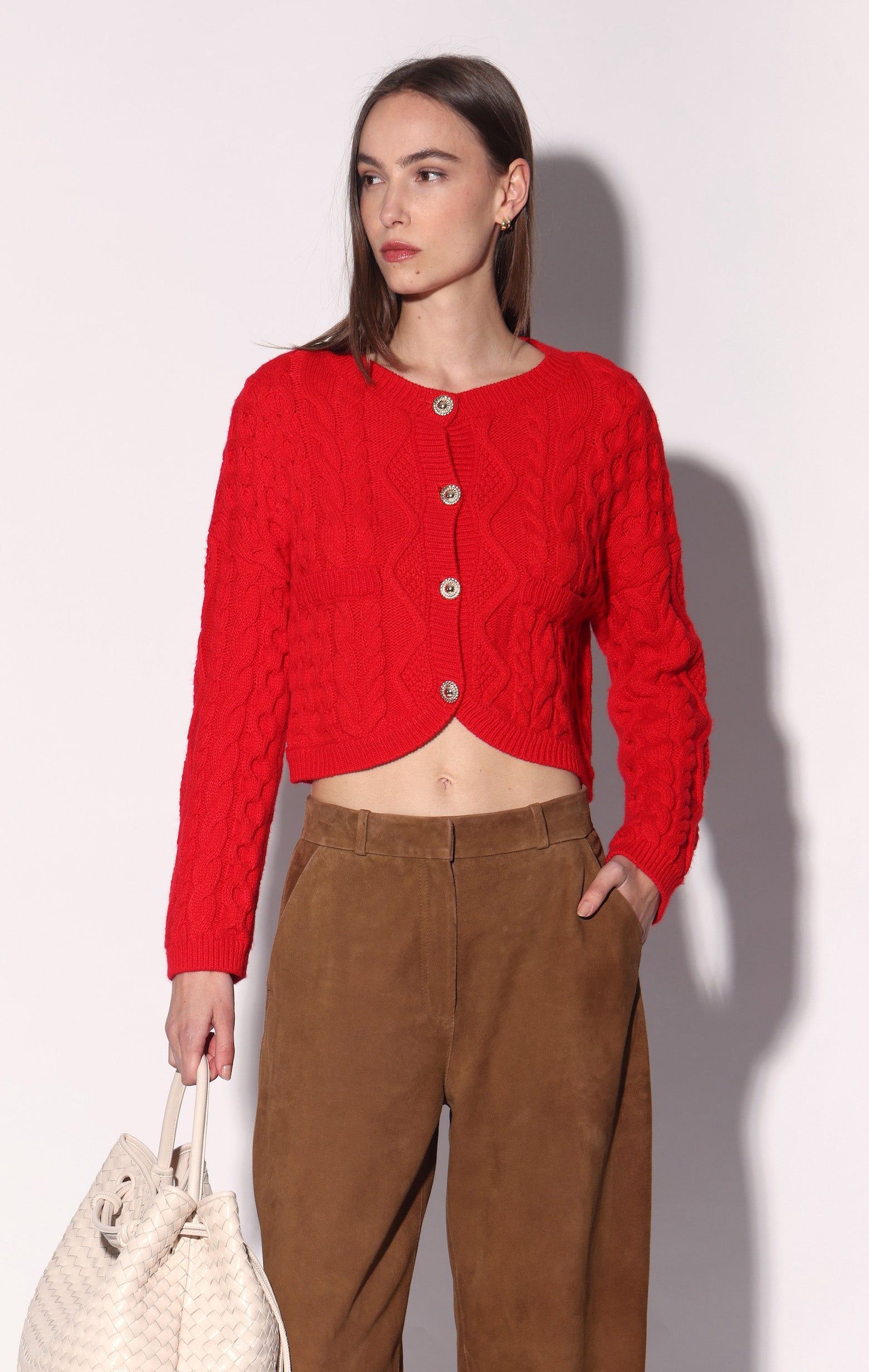Claire Cardigan, Red (Fall 2026)