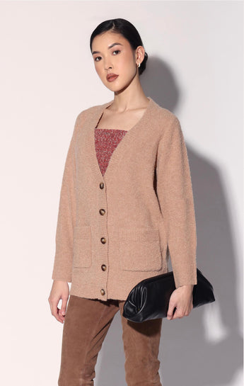 Alma Cardigan, Tan