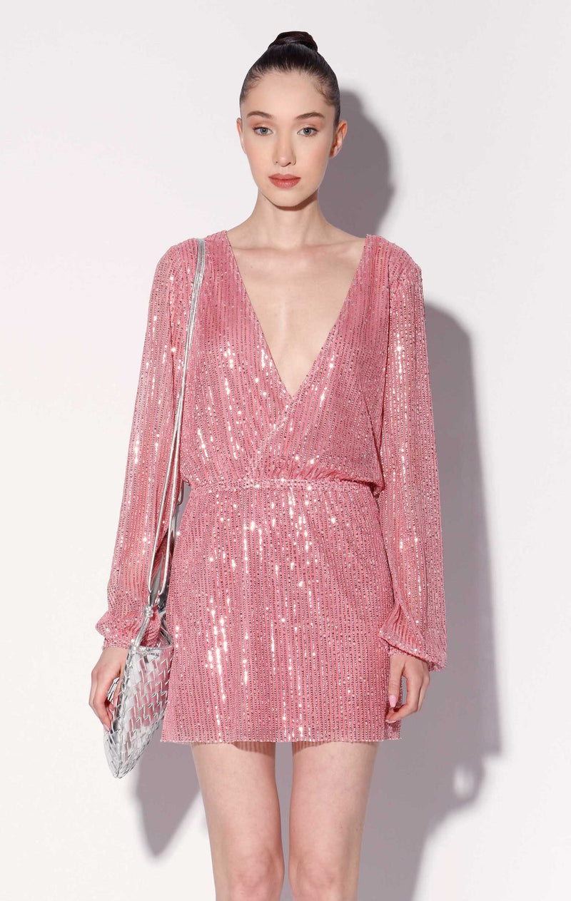 Callypso Dress, City Sequin Rose