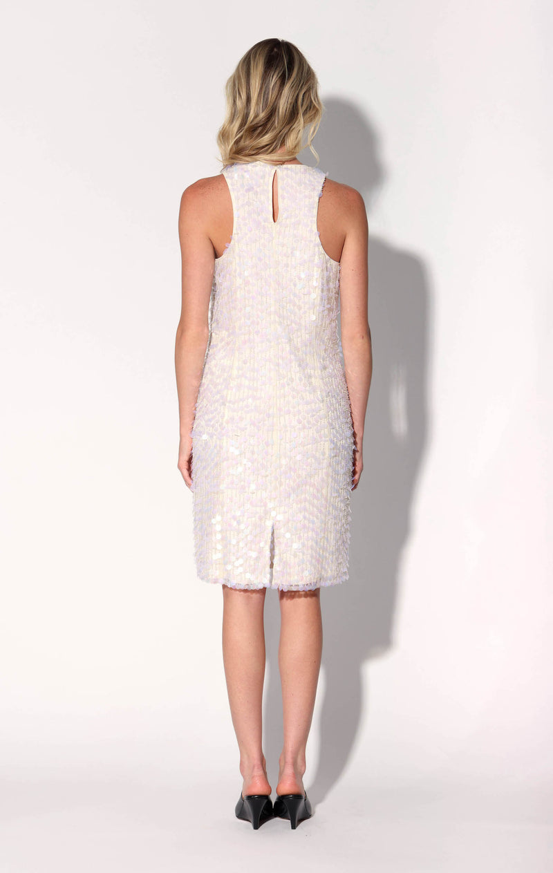 Noella Dress, Opalescent Beading